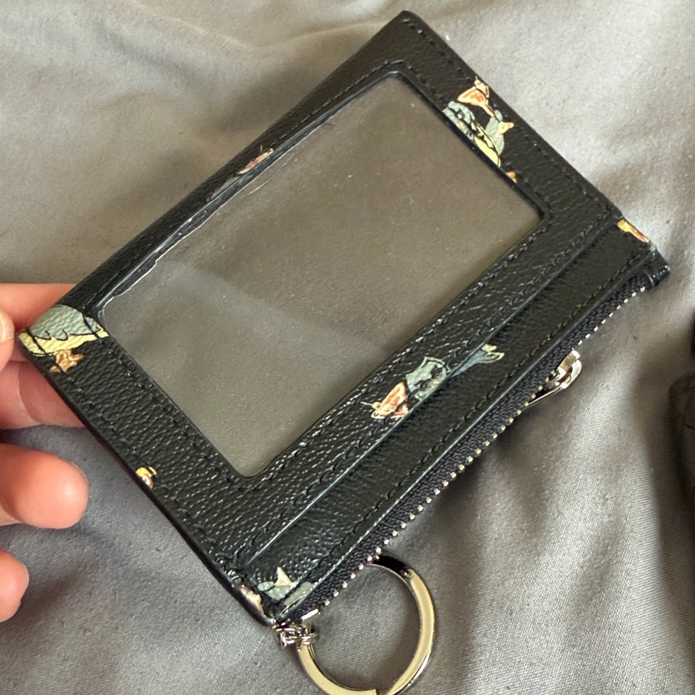 Coach Black Cardholder with Owl Design - Picture 3 of 6